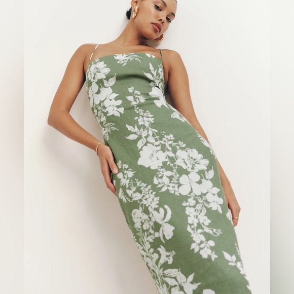 REFORMATION Frankie Linen Dress - Picture 8 of 17